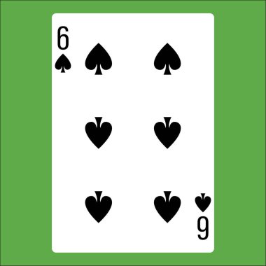 Poker kartı için düz renk simgesi.