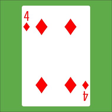 Poker kartı için düz renk simgesi.