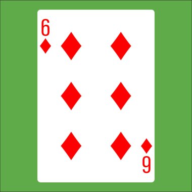 Poker kartı için düz renk simgesi.