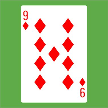 Poker kartı için düz renk simgesi.