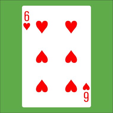 Poker kartı için düz renk simgesi.