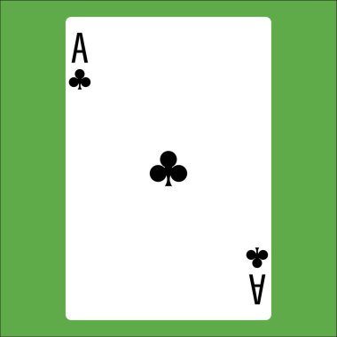 Poker kartı için düz renk simgesi.