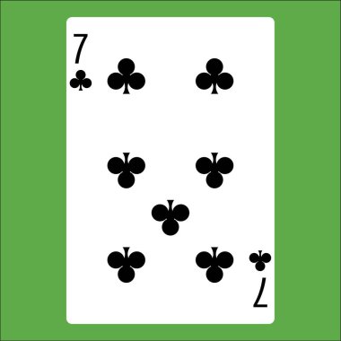 Poker kartı için düz renk simgesi.