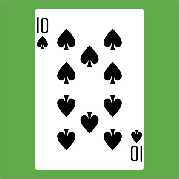 Vlakke Kleur Pictogram Voor Poker Kaart — Stockvector