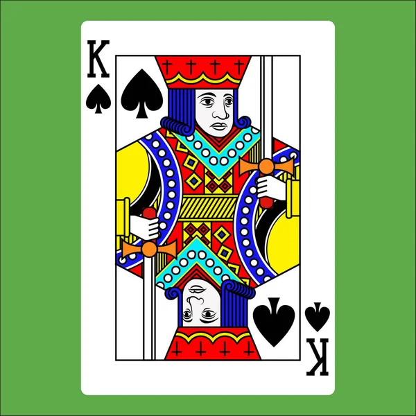 Icône Couleur Plate Pour Carte Poker — Image vectorielle