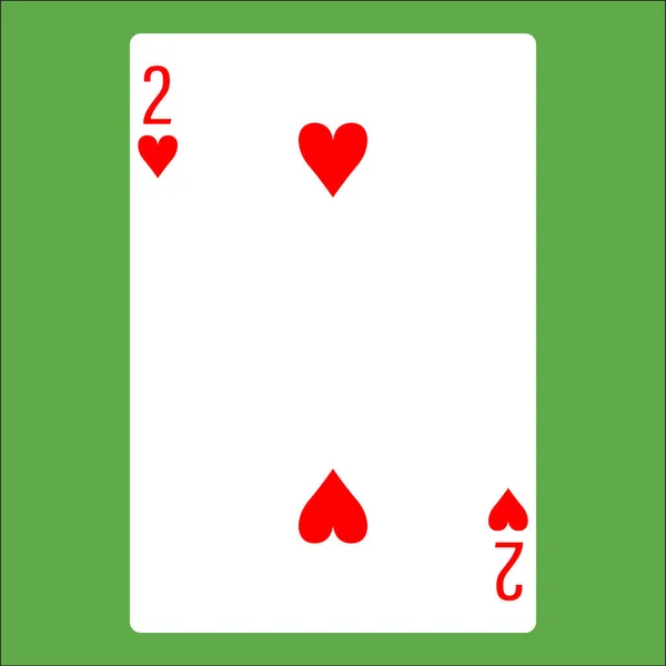 Значок Плоского Цвета Покерной Карты — стоковый вектор