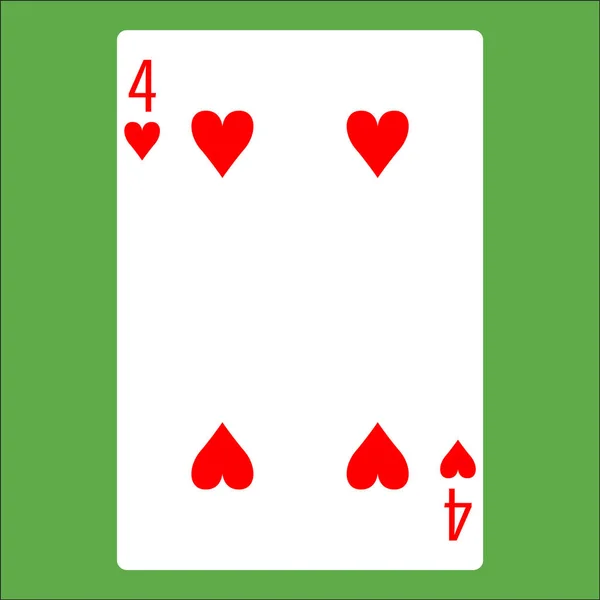 Vlakke Kleur Pictogram Voor Poker Kaart — Stockvector