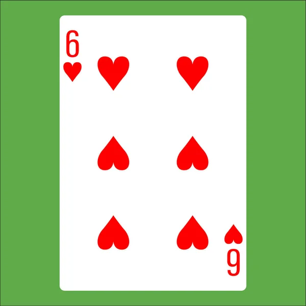 ポーカーカードのフラットカラーアイコン — ストックベクタ