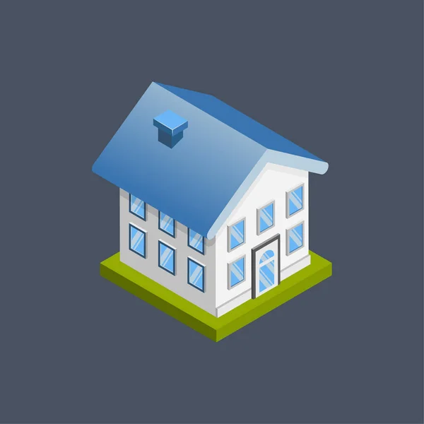 House Isometric Illustration — Stock Vector