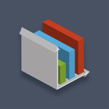 Grafik - Isometric 3d illüstrasyon.