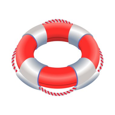 Lifebuoy - Isometric 3D illüstrasyon.