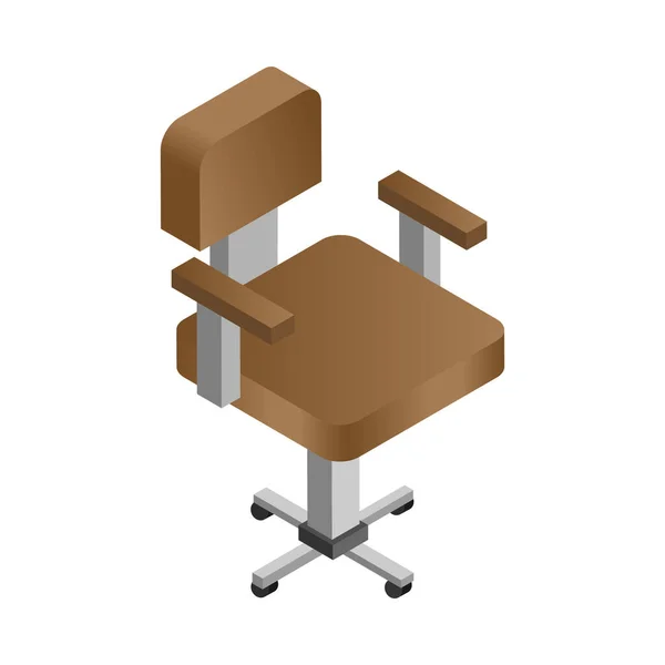 Chair Isometric Illustration — Stock Vector