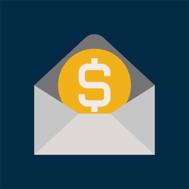 E- posta - Düz renk simgeleri.