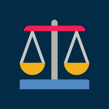 Denge - Düz renk simgeleri.