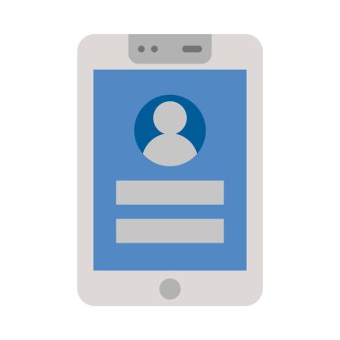 Mobil giriş - Düz renk simgeleri.