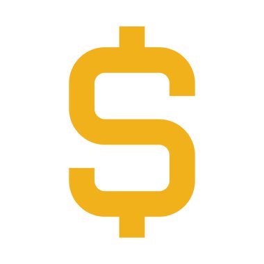 Dolar - Düz renk simgeleri.