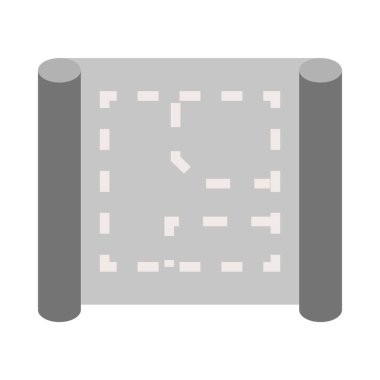 Blueprint - Düz renk simgeleri.