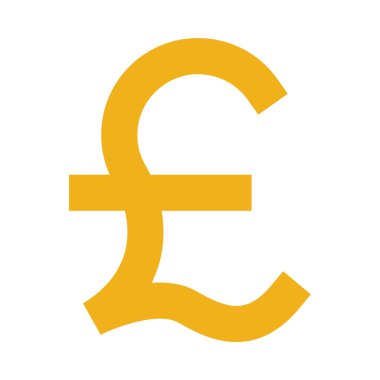 Pound - Düz renk simgeleri.