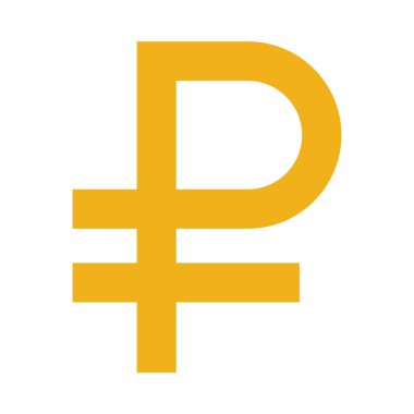 Ruble - Düz renk simgesi.