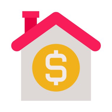 Banka - Düz renk simgesi.