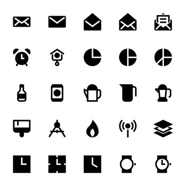 Kullanıcı arayüzü için simge simgeleri.