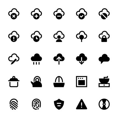 Kullanıcı arayüzü için simge simgeleri.