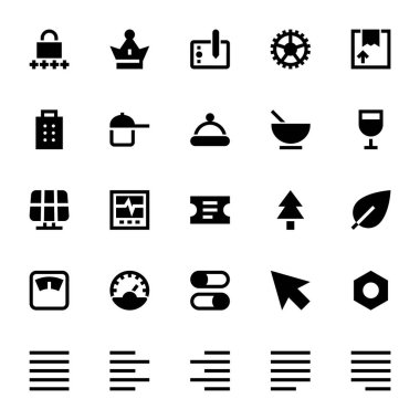 Kullanıcı arayüzü için simge simgeleri.