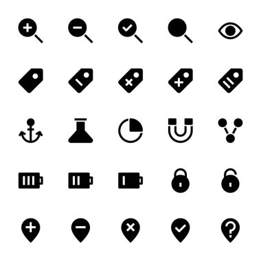 Kullanıcı arayüzü için simge simgeleri.