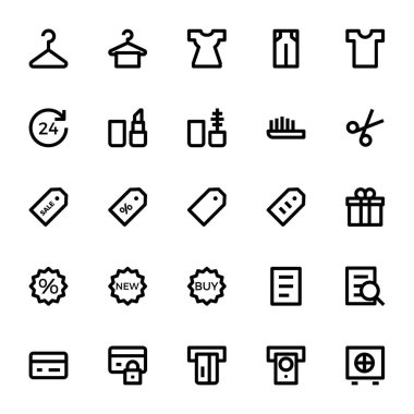 Kullanıcı arayüzü için özet simgeleri.