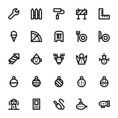 Kullanıcı arayüzü için özet simgeleri.