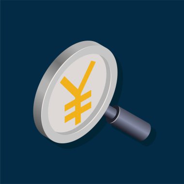 Yen Ara - Isometric 3d illüstrasyon.