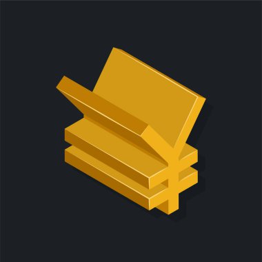 Yen - Isometric 3D illüstrasyon.