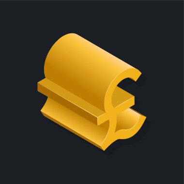 Pound - Isometric 3d illüstrasyon.