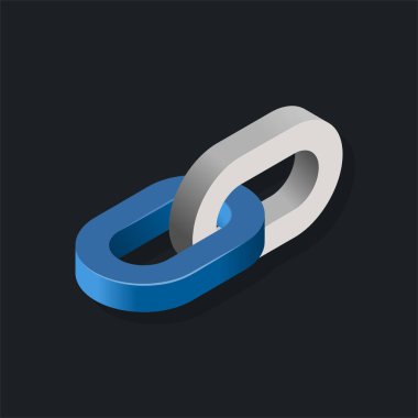 Bağlantı - Isometric 3d illüstrasyon.