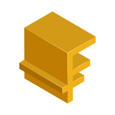 Franc - Isometric 3d illüstrasyon.