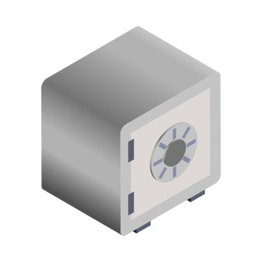 Dolap - Isometric 3D illüstrasyon.
