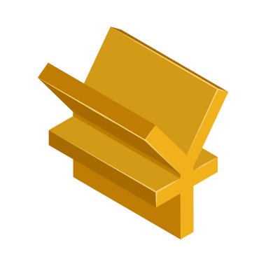 Yuan - Isometric 3d illüstrasyon.