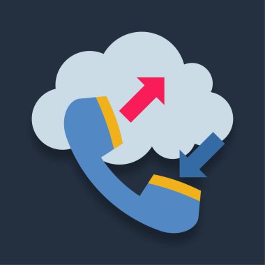 Çevrimiçi Arama - Düz renk simgesi.