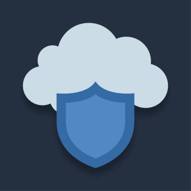 Bulut Koruma - Düz renk simgesi.