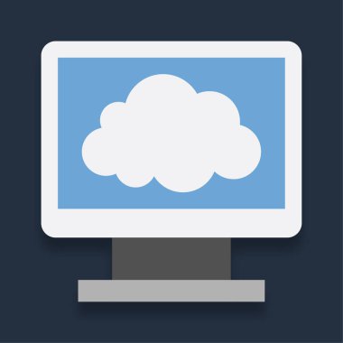 İnternet - Düz renk simgesi.