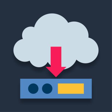 İndir- Düz renk simgesi.