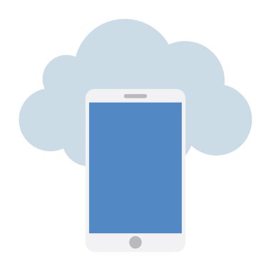 Smartphone - Düz renk simgesi.