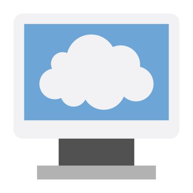 İnternet - Düz renk simgesi.