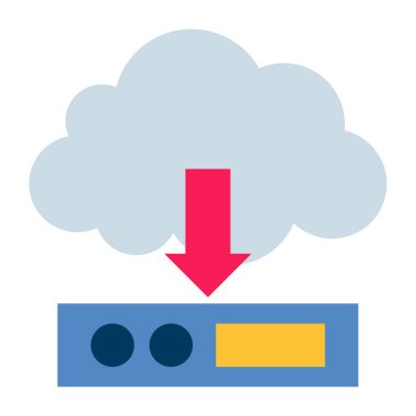 İndir- Düz renk simgesi.