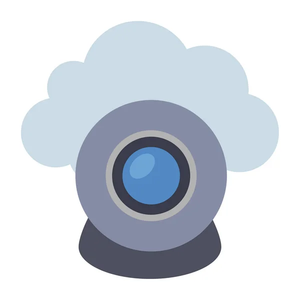 Webcam Flat Color Icon — Stock Vector