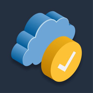 Başarıyla - Isometric 3d illüstrasyon.