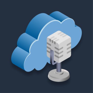 Çevrimiçi Kayıt - Isometric 3d illüstrasyon.