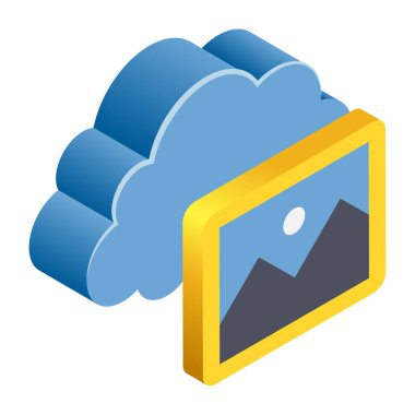 Çevrimiçi Galeri - Isometric 3d illüstrasyon.