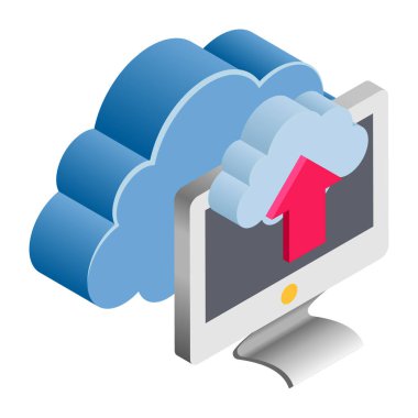 Gönderiliyor - Isometric 3d illüstrasyon.