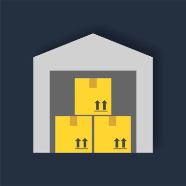 Depo - Düz renk simgesi.